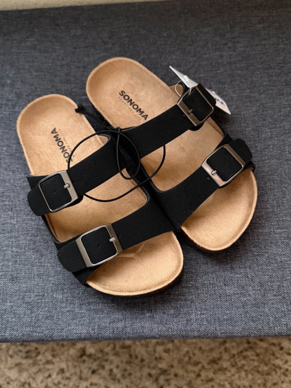 NWT Kids' Sonoma Double Buckle Sandals, Size 13